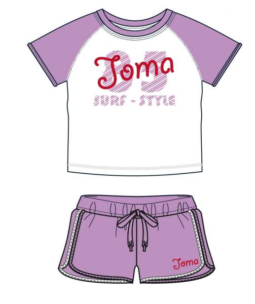 SET PINK CLUB SHIRT+SHORT WHITE PURPLE