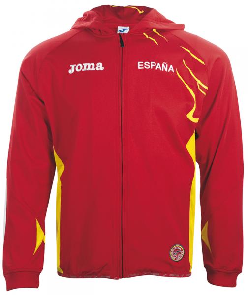 R.F.E.A RED-YELLOW SWEATSHIRT WITH ZIPPER