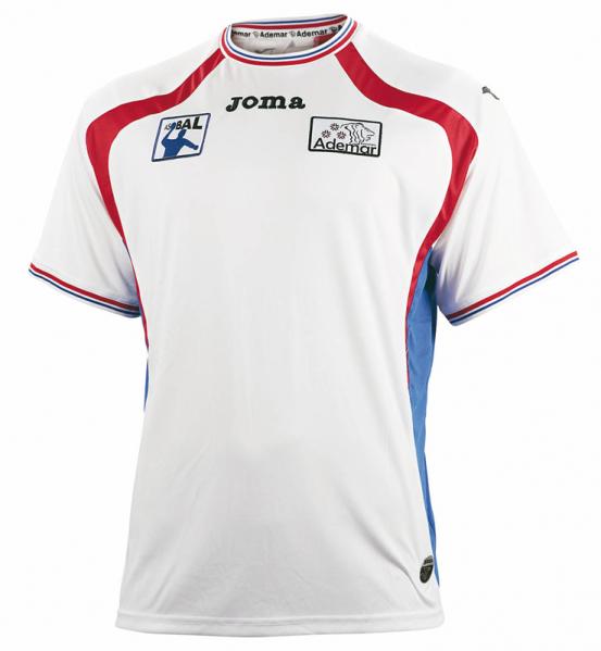 ADEMAR HOME SHIRT S/S WHITE-ROYAL-RED