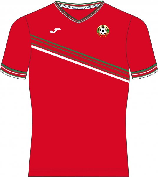 FREE TIME BULGARIAN FOOTBALL UNION SHIRT S/S RED