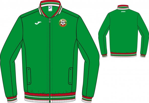 FREE TIME BULGARIAN FOOTBALL UNION JACKET GREEN