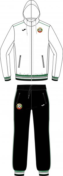 TRACKSUIT BULGARIAN FOOTBALL UNION WHITE-BLACK
