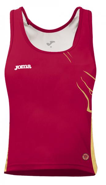 SLEEVELESS SHIRT WOMAN RED YELLOW