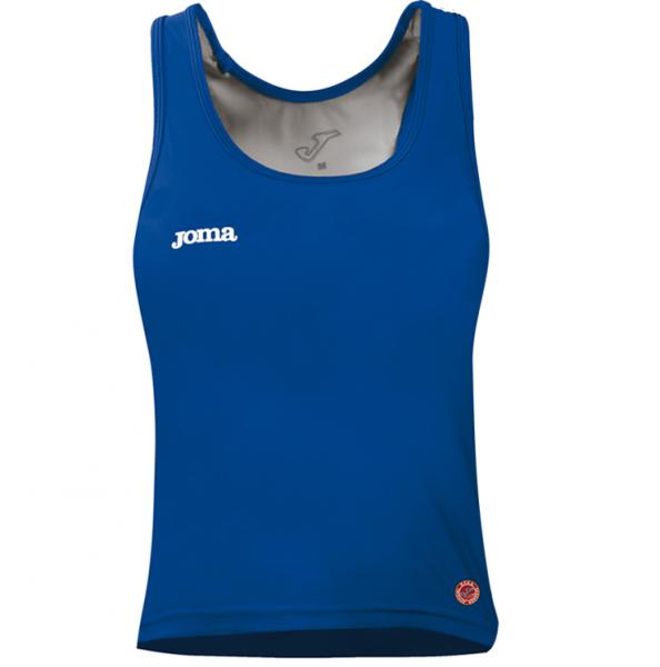 WOMEN SLEEVELESS BLUE SHIRT