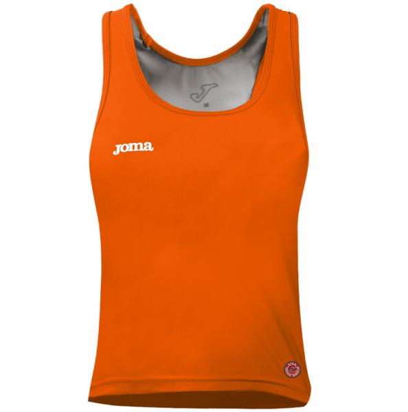 WOMEN SLEEVELESS ORANGE SHIRT