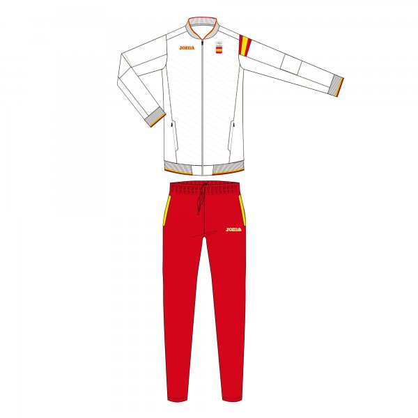 TRACKSUIT PODIUM C.O.E. WHITE-RED