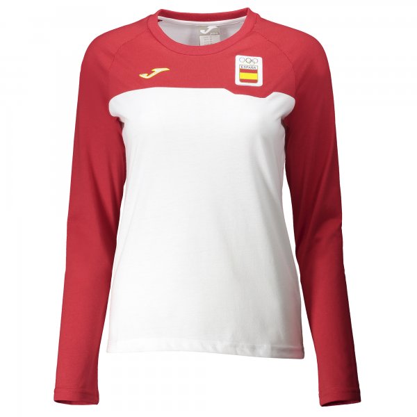 HOTEL T-SHIRT C.O.E. WHITE-RED L/S