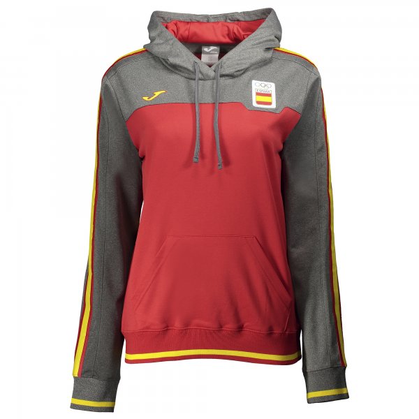 HOTEL HOODIE C.O.E. GREY-RED