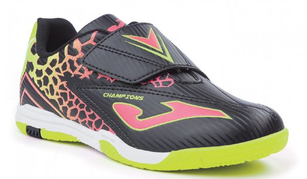 CHAMPION JR VELCRO 501 BLACK-ORANGE INDOOR