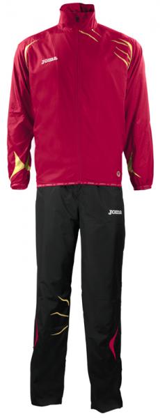 TRACKSUIT RUNNING ELITE MICROFIBER RED BLACK