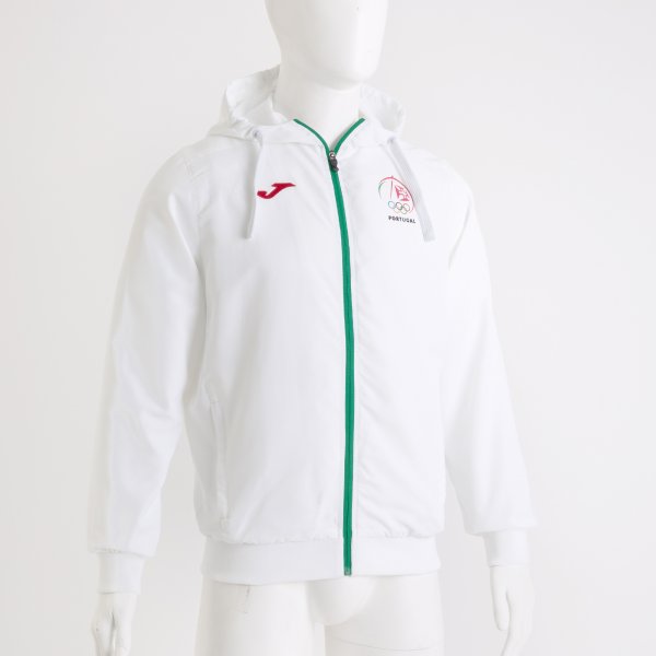 SWETSHIRT HOODIE MICRO. HOTEL C.O. PORTUGAL  WHITE