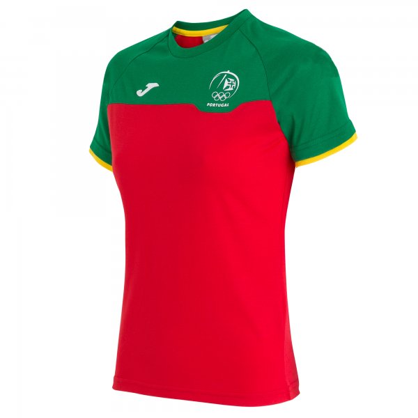 C.O.P. S/S RED-GREEN T-SHIRT STROLL FOR WOMEN