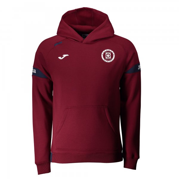 TRAINING SWEATSHIRT HOODIED CRUZ AZUL BURGUNDY