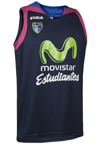 1ST T-SHIRT ESTUDIANTES NAVY-FUCHSIA SLEEVLESS