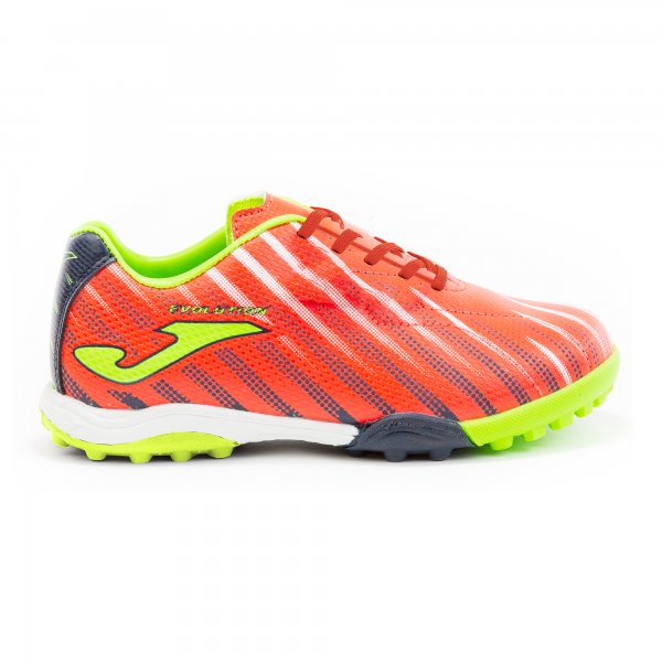 EVOLUTION JR 2037 CORAL-LEMON LACES TURF