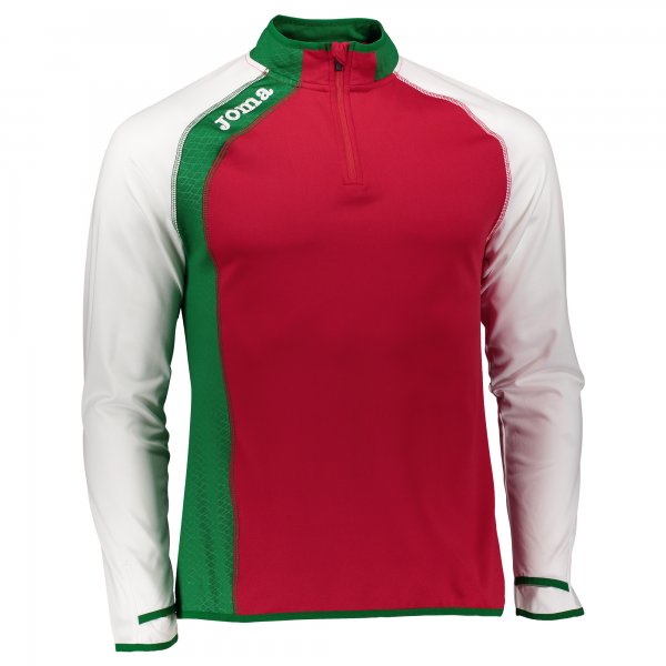 SWEATSHIRT HALF ZIPPER BIE RED