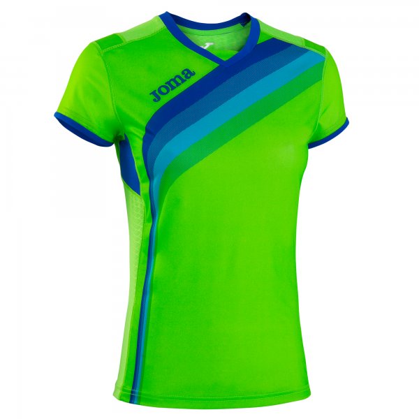 PLAYING T-SHIRT WOM F.A. SLOVENIJA GREEN FLUOR S/S