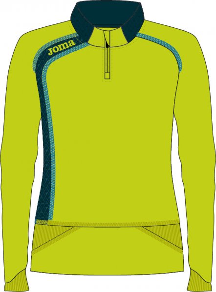 SWEATSHIRT 1/2 ZIPPER  WOM F.A. SLOVENIJA GREEN