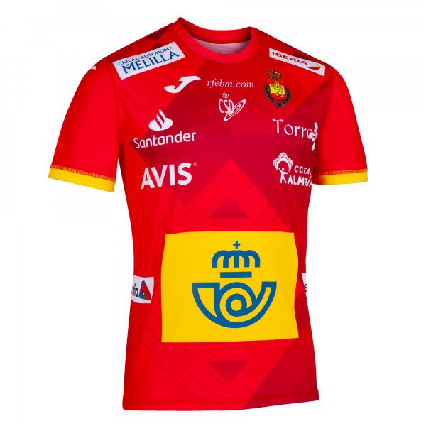 1ST TSHIRT HANDBALL SPAIN RED S/S