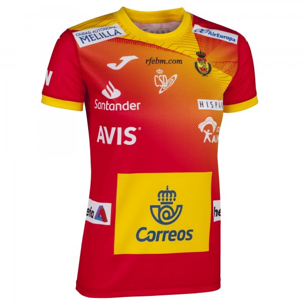 1ST TSHIRT HANDBALL SPAIN RED S/S WOMAN