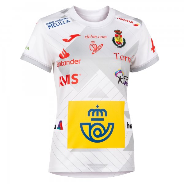 2ND TSHIRT HANDBALL SPAIN WHITE S/S WOMAN