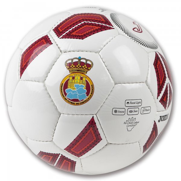 F.F.C.M. SOCCER BALL WHITE-RED SIZE 5