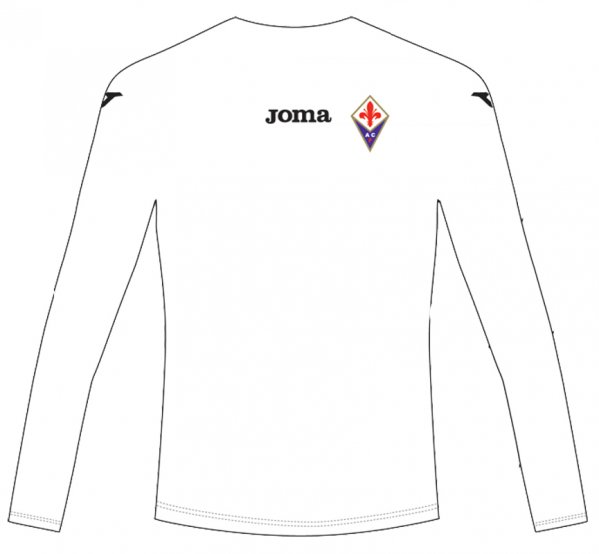 AWAY T-SHIRT FIORENTINA WHITE-PURPLE L/S