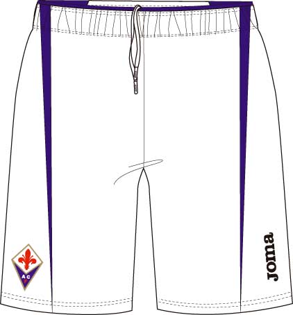 AWAY SHORTS FIORENTINA WHITE-PURPLE
