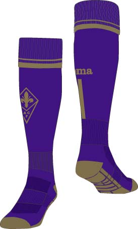 HOME SOCKS FIORENTINA PURPLE-GOLD