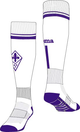 AWAY SOCKS FIORENTINA WHITE-PURPLE