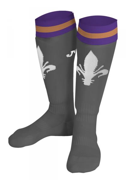 FIORENTINA  ALTERNATIVE ANTHRACITE FOOTBALL SOCKS 