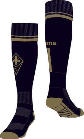 AWAY SOCKS FIORENTINA BLACK-GOLD