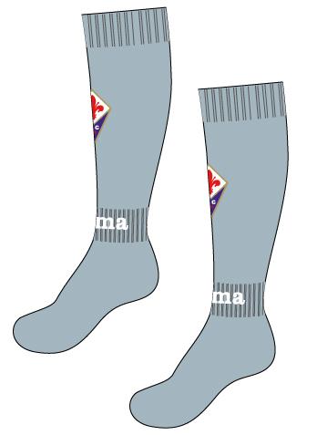 FIORENTINA AWAY GREY GAME SOCKS