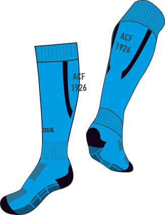 GOALKEEPER AWAY SOCKS BLUE-BLACK