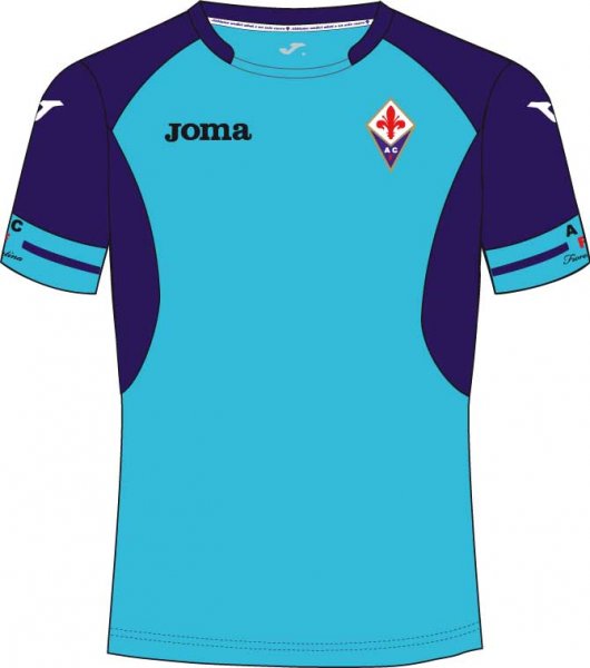 T-SHIRT FIORENTINA TURQUOISE-PURPLE -JOMA S/S