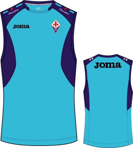T-SHIRTS FIORENTINA TURQUOISE SLEEVELESS -JOMA-