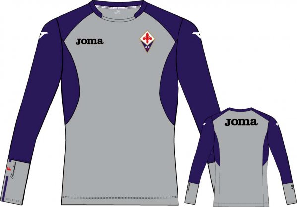 T-SHIRTS FIORENTINA GREY-PURPLE L/S -JOMA-