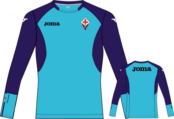 T-SHIRTS FIORENTINA TURQUOISE-PURPLE L/S -JOMA-