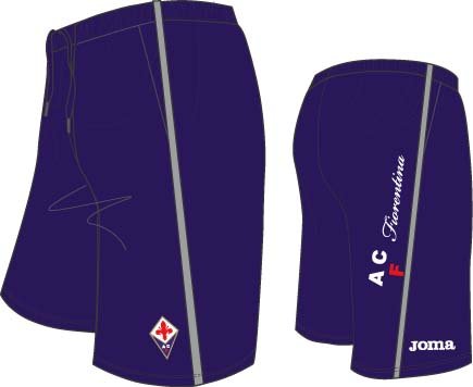 SHORT FIORENTINA PURPLE-GREY  -UEFA-