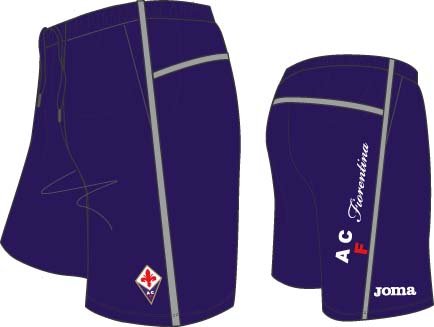 SHORT FIORENTINA PURPLE-GREY  -UEFA-