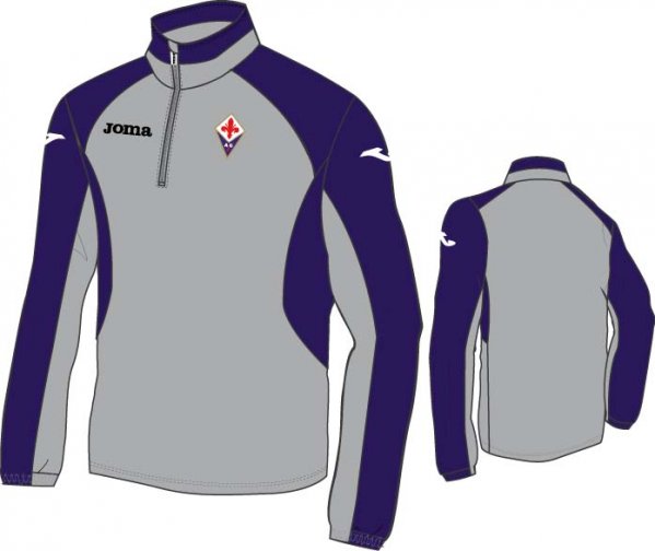 SWEATSHIRT FIORENTINA GREY-PURPLE -UEFA-