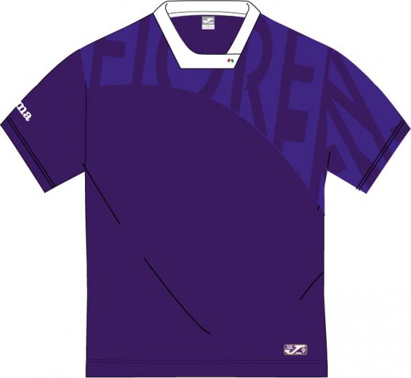 T-SHIRT CASUAL FIORENTINA PURPLE-WHITE S/S