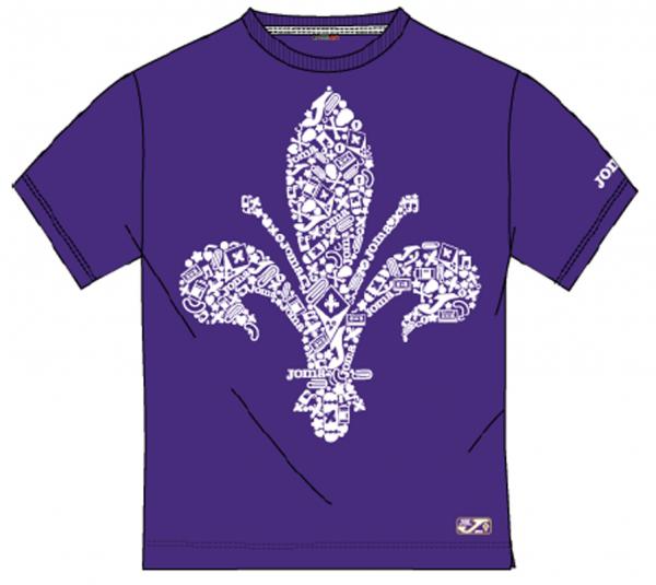 FIORENTINA SHIRT S/S PURPLE-WHITE