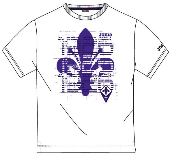 FIORENTINA SHIRT S/S WHITE-PURPLE