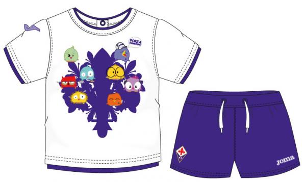 FIORENTINA BABY SET S/S WHITE-PURPLE