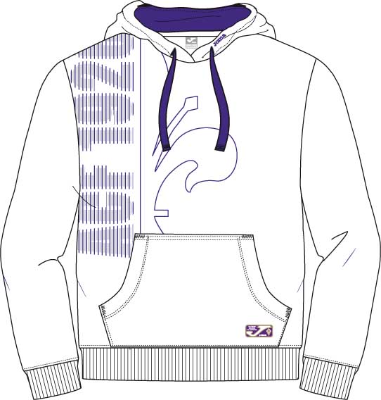 CASUAL SWEATSHIRT FIORENTINA WHITE-PURPLE