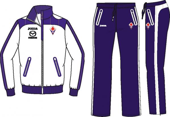 FIORENTINA WHITE-PURPLE POLY. TRACKSUIT