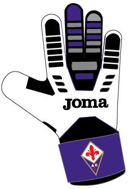 FIORENTINA GOALKEEPER  GLOVES WHITE