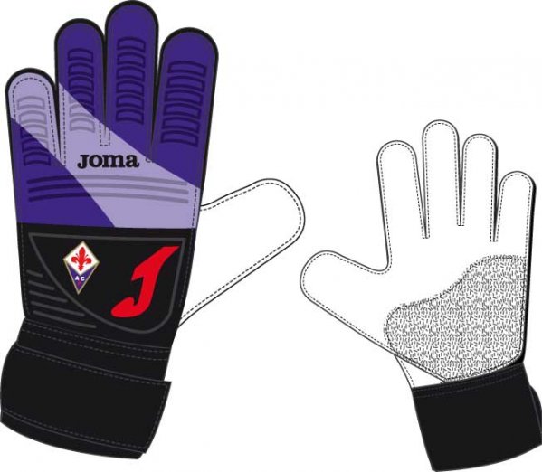 GOALKEEPER GOLVES FIORENTINA PURPLE-RED