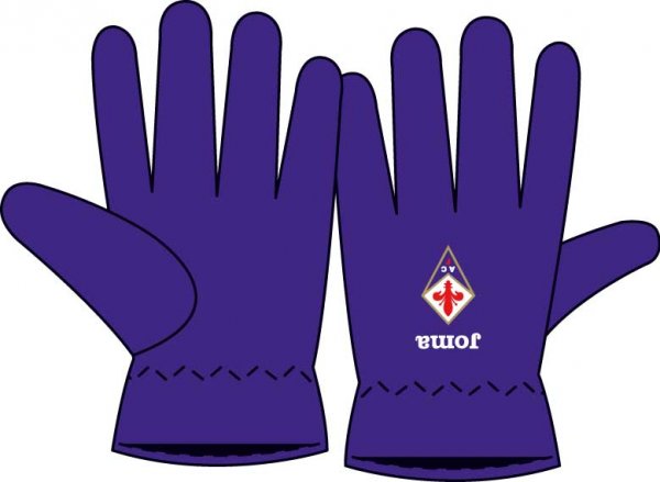 FIORENTINA  POLAR GLOVES PURPLE 